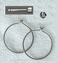 Highest Quality Lab Grown Birthstone Gems in Titanium Cup & Post Earrings