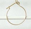 Pure Niobium or Titanium Wire Hoop Earrings