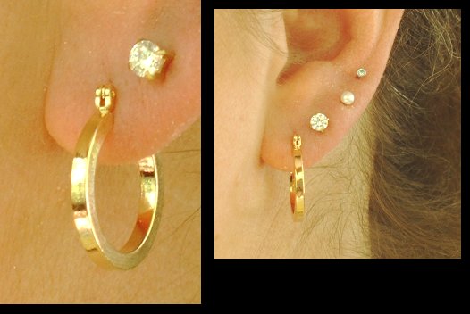 Titanium niobium earrings Clearance