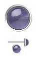 Top Quality Lab Blue Opal 1/2 Gemballs on Pure Titanium Post Earrings for Sensitive Pierced Ears
