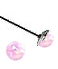 Top Quality Lab Bubblegum Opal 1/2 Gemballs on Pure Titanium Post Earrings for Sensitive Pierced Ears