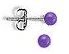 Genuine Gemballs on Pure Titanium Post Earrings for Sensitive Pierced Ears