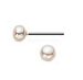 Genuine Freshwater Cultured Pearls on Pure Niobium Post Non-Allergenic Earrings