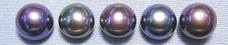 Titanium/Niobium Freshwater Cultured Peacock Round Pearl Earrings