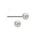 Genuine White Cultured Pearls on Pure Niobium Post Allergy Free Earrings