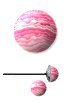 Rhodochrosite Gemballs on Pure Non-Allergenic Niobium Post Earrings
