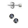 Highest Quality Lab Grown Birthstone Gems in Titanium Cup & Post Earrings