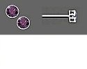Faceted Gemstones in Bezel Settings on Niobium & Titanium Posts