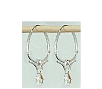 Decorative Niobium & Titanium Hoop Earrings