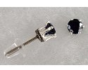 Faceted Gemstones in Prong Settings on Niobium & Titanium Posts